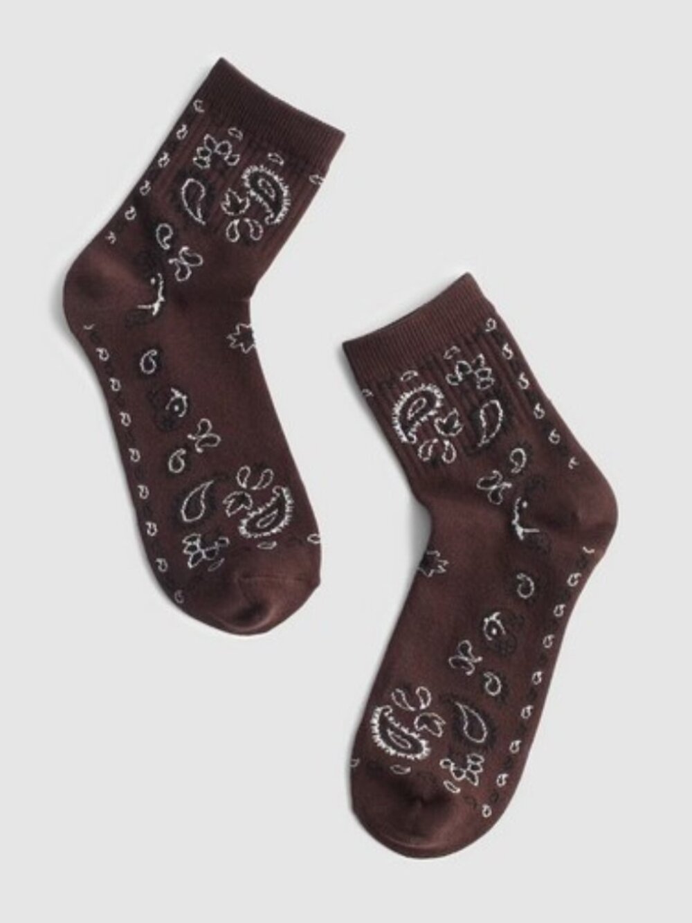 Madewell Bandana Print Ankle Socks